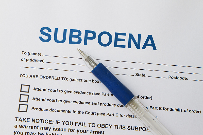 What Are The Different Types Of Subpoenas?