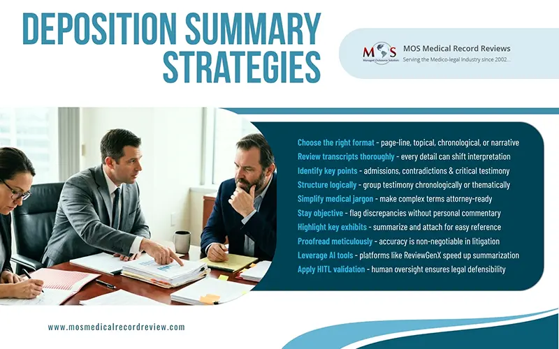 Deposition Summary Strategies