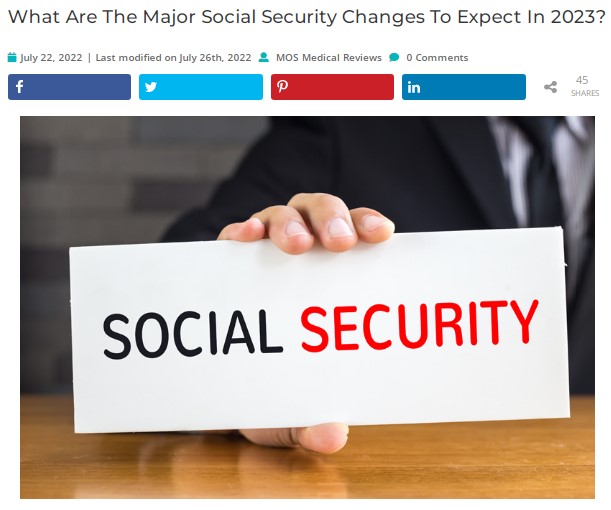 Social Security Changes