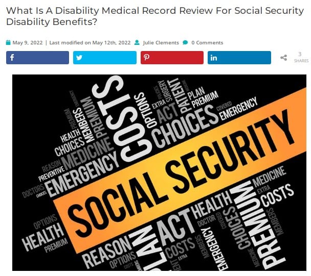 Disability Medical Record Review