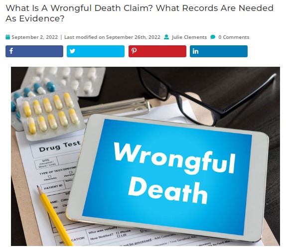 Wrongful Death Claim