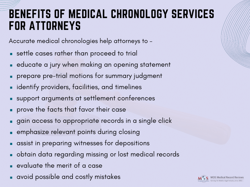 Medical Chronology Services