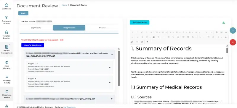 Human Expert Review Human Expert Review