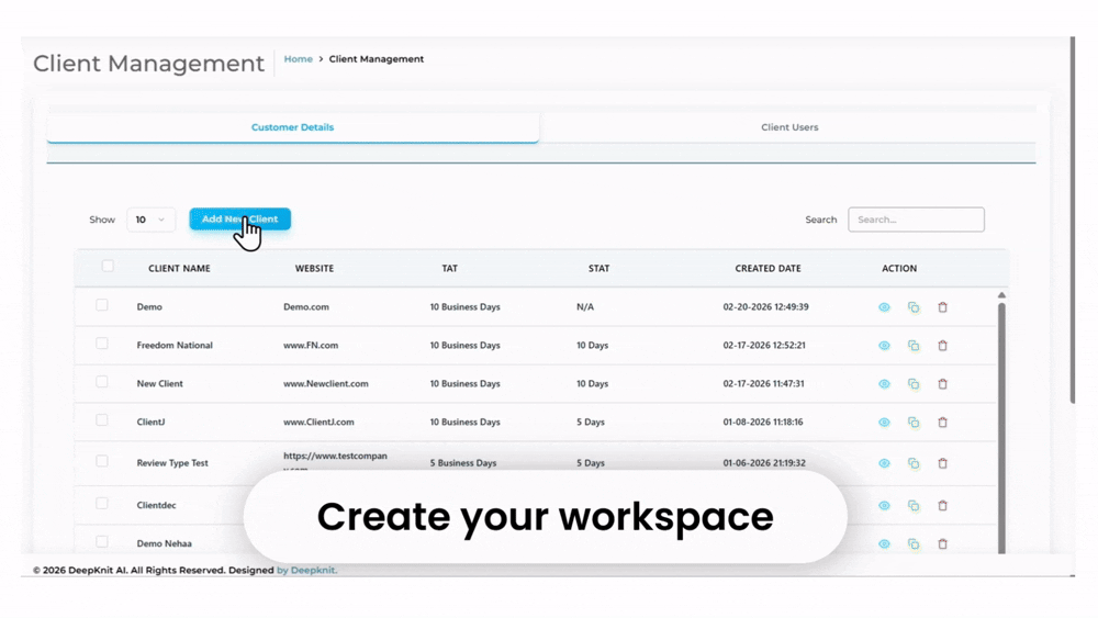 Client Management Client Management