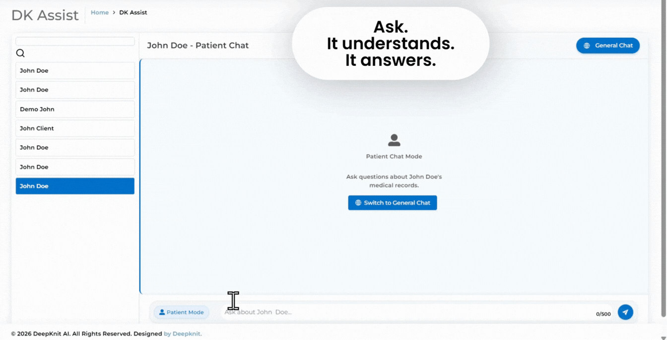 DK Assist Patient DK Assist Patient