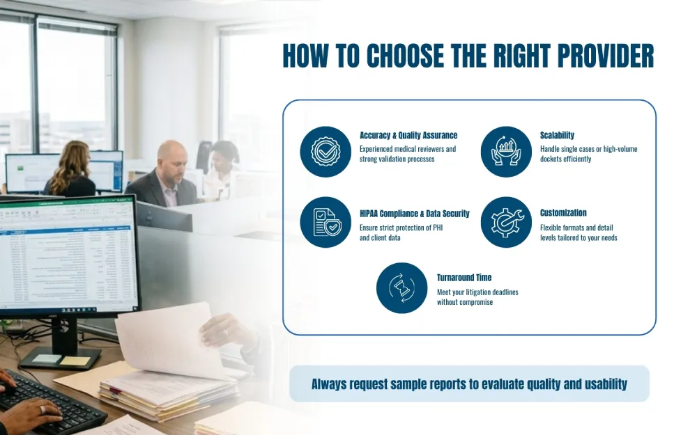 How to Choose the Right Medical Chronology Service Provider
